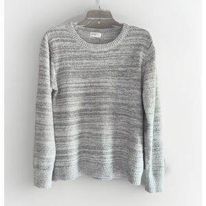 Softies Marshmallow Sweatshirt Medium Gray Fuzzy Soft Lounge Top Pullover Cozy